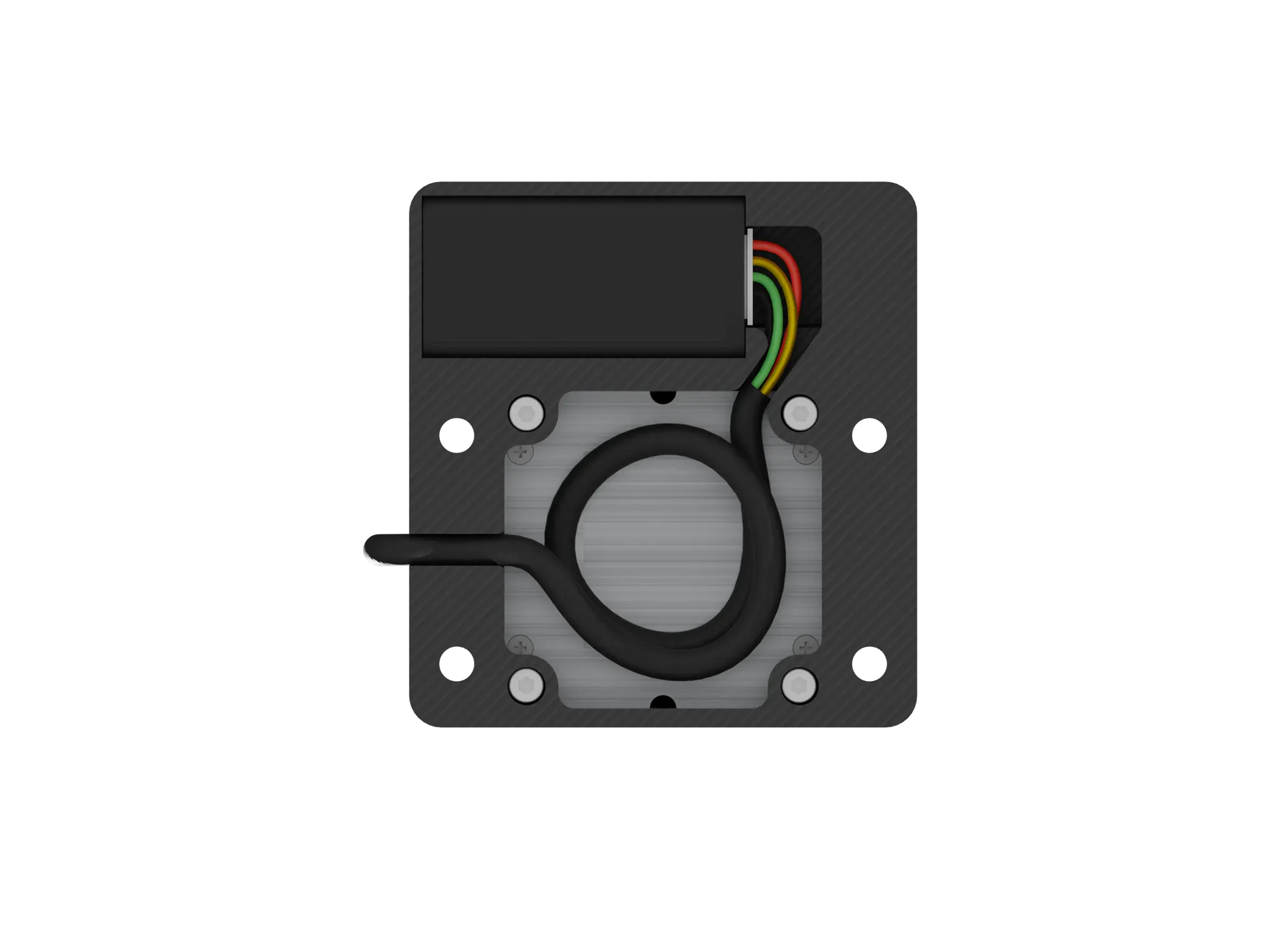 Bottom view of subassembly